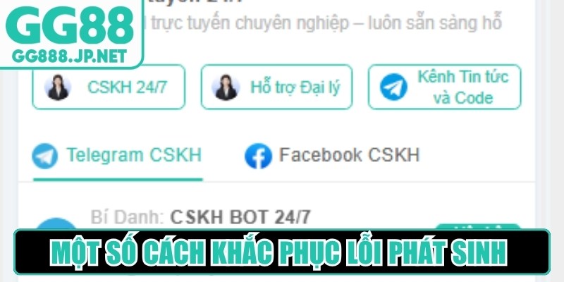 Một số c&aacute;ch khắc phục lỗi ph&aacute;t sinh khi đăng nhập GG88 một c&aacute;ch nhanh ch&oacute;ng