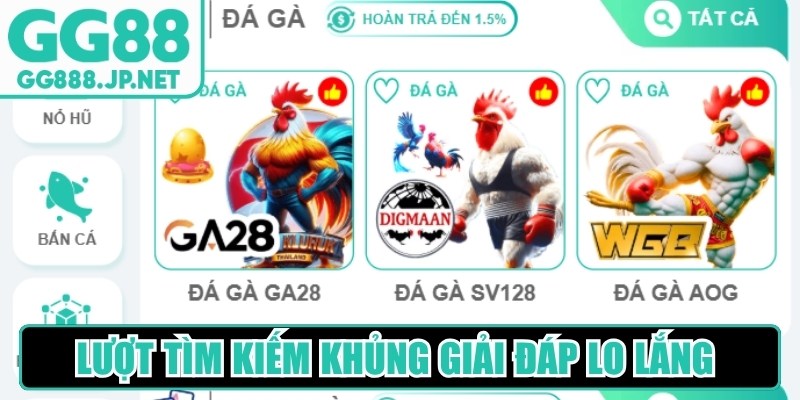 Lượt t&igrave;m kiếm khủng giải đ&aacute;p lo lắng GG88 bị sập đang đồn đại&nbsp;
