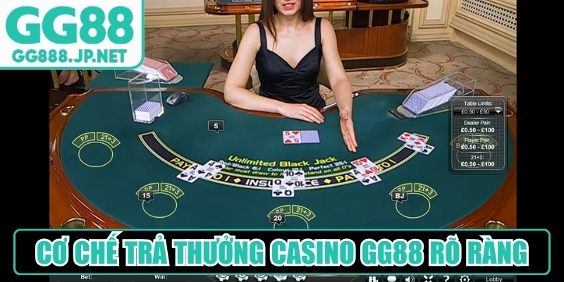 Cơ chế trả thưởng casino GG88 rõ ràng, không bao giờ gian lận