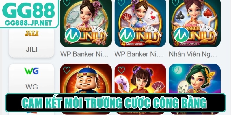 Cam kết m&ocirc;i trường cược c&ocirc;ng bằng tuyệt đối, kh&ocirc;ng c&oacute; gian lận