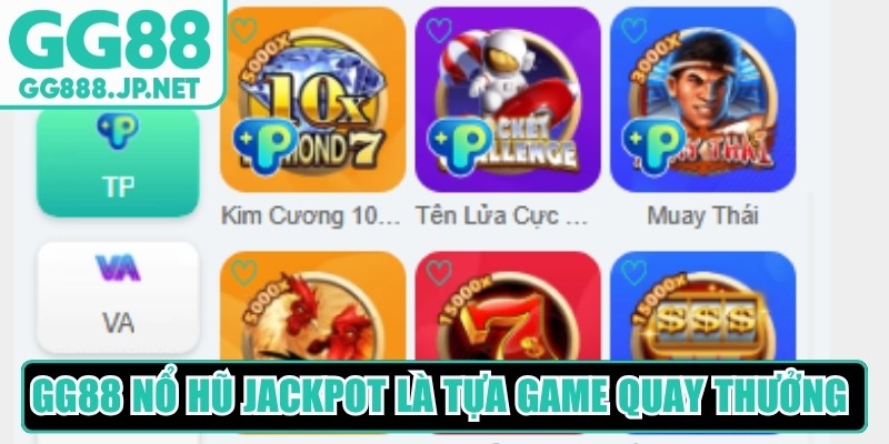GG88 Nổ Hũ Jackpot l&agrave; tựa game quay thưởng trực tuyến hấp dẫn