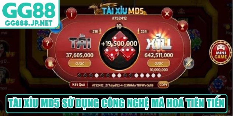 Tài xỉu MD5 là trò chơi sử dụng công nghệ mã hoá tiên tiến, bảo mật