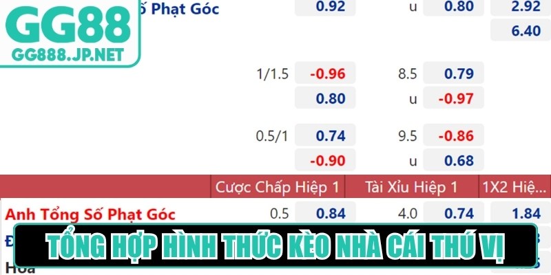 Tổng hợp những hình thức kèo nhà cái thú vị, hấp dẫn khó cưỡng