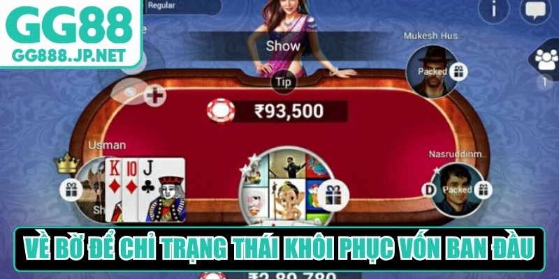 Về bờ được dùng để chỉ trạng thái người tham gia khôi phục lại số vốn ban đầu