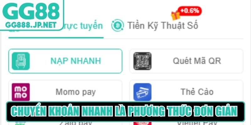 Chuyển khoản nhanh l&agrave; phương thức đơn giản v&agrave; tối ưu